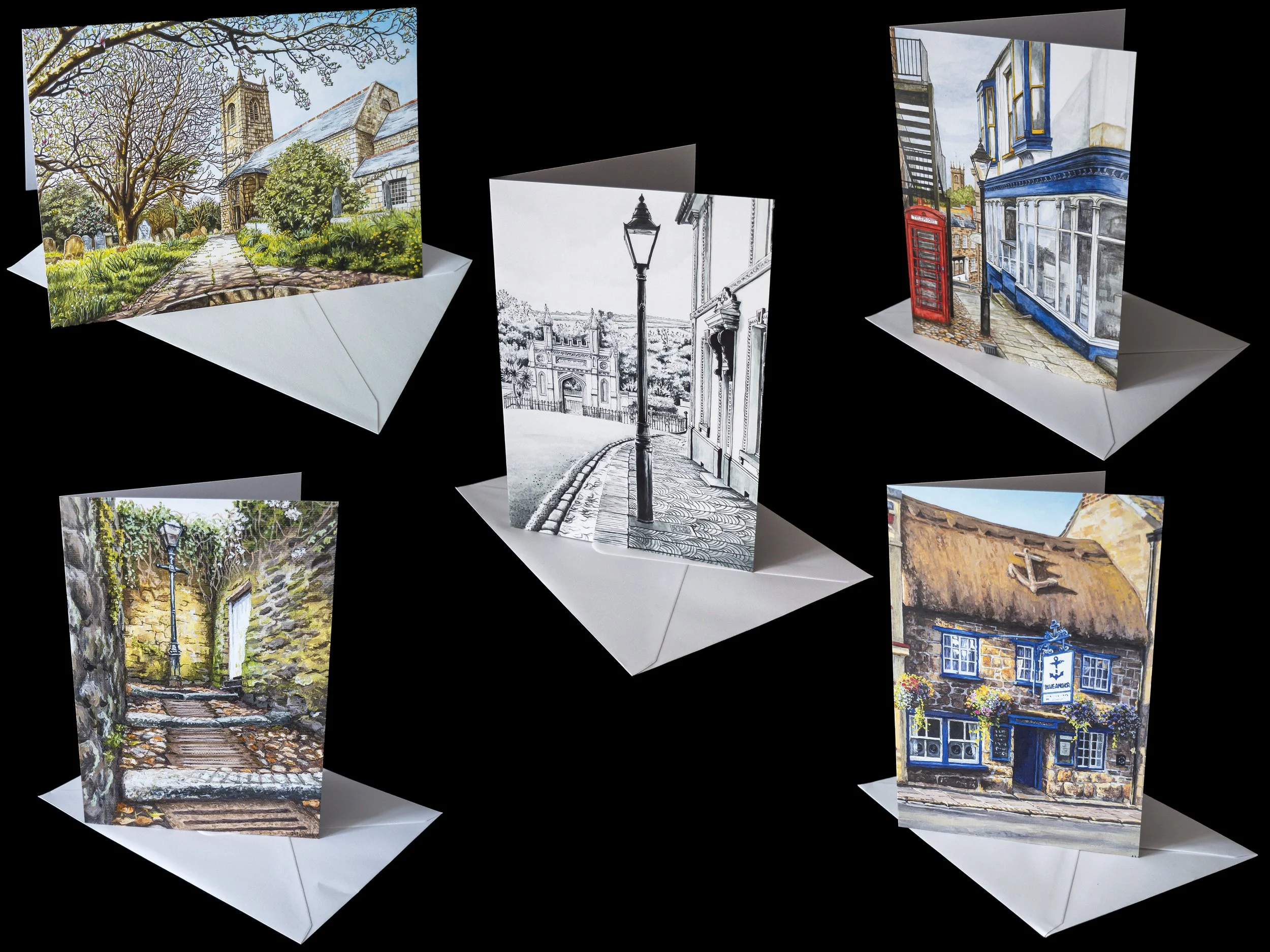 Helston Collection - Greetings Cards x 5