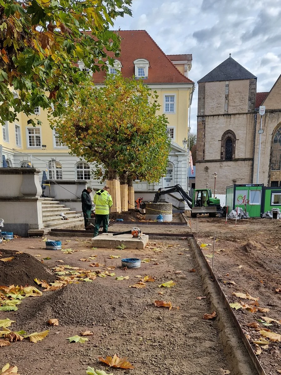Der Rathausplatz in Herford geht voran