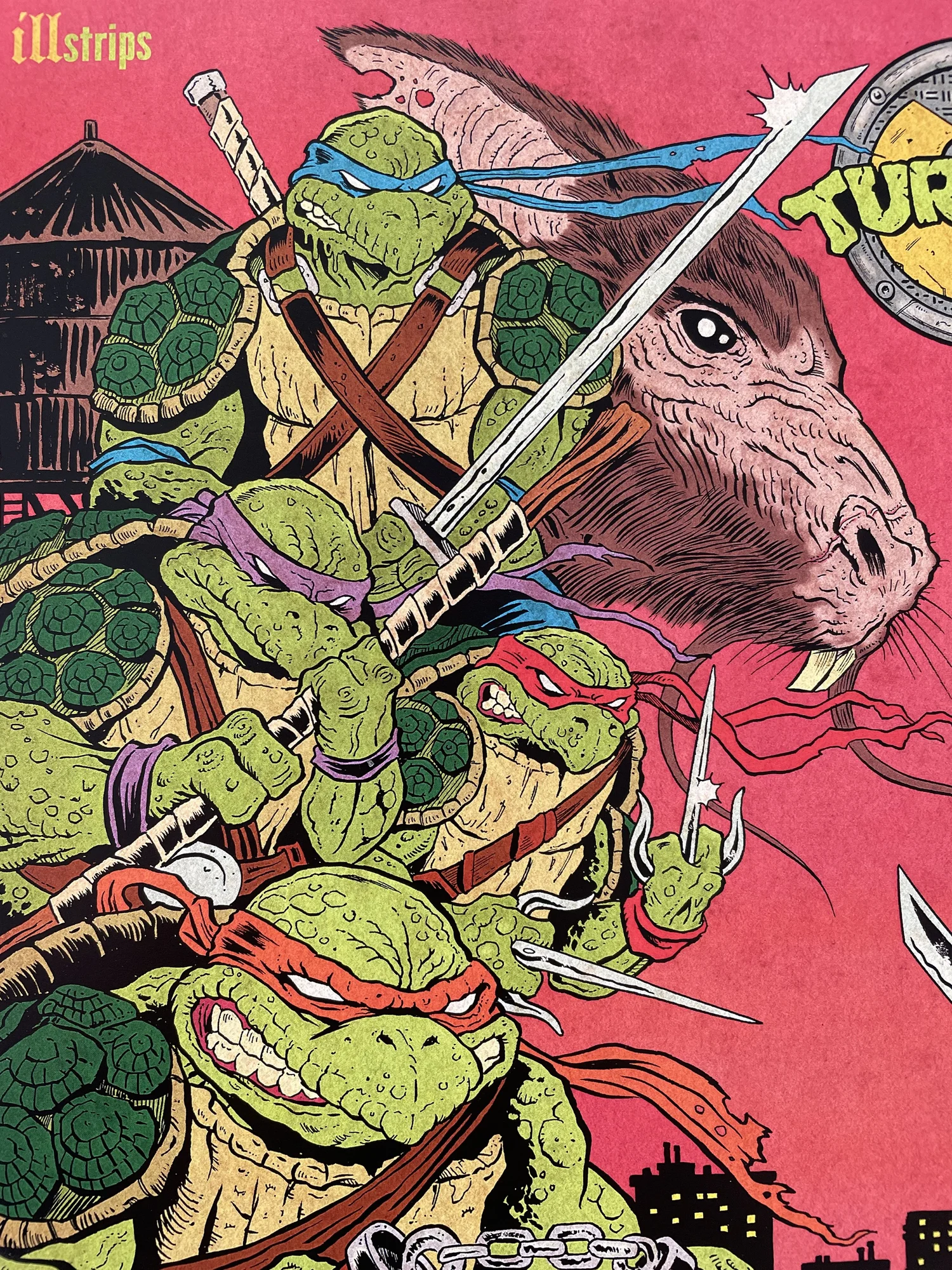 TMNT vs WU print — illstrips