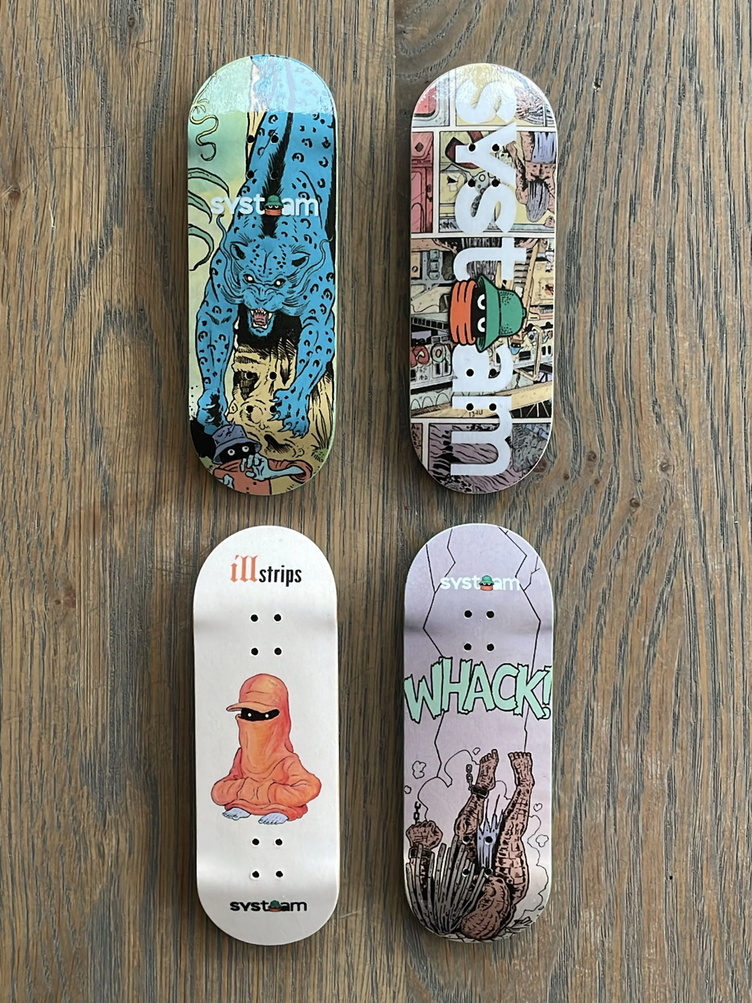 ILLSTRIPS x Systeam Fingerboard Decks