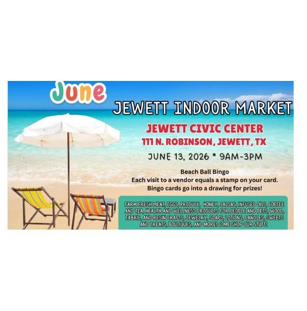 June Indoor Market in Jewett, TX