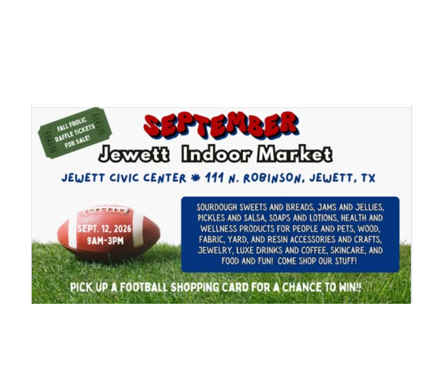 September Indoor Market in Jewett, TX