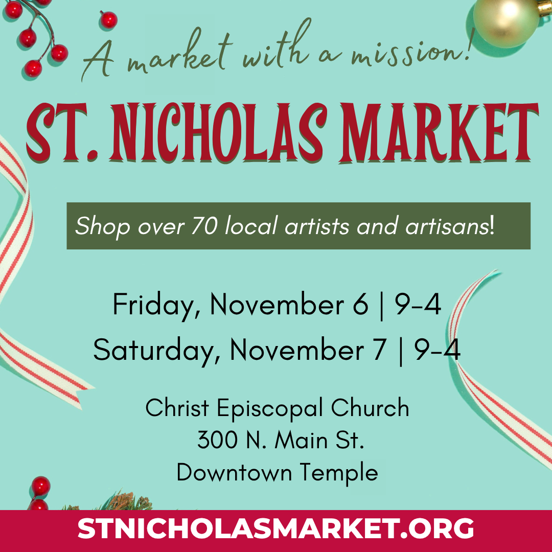 St. Nicholas Market @ Christ Episcopal Church Temple, TX