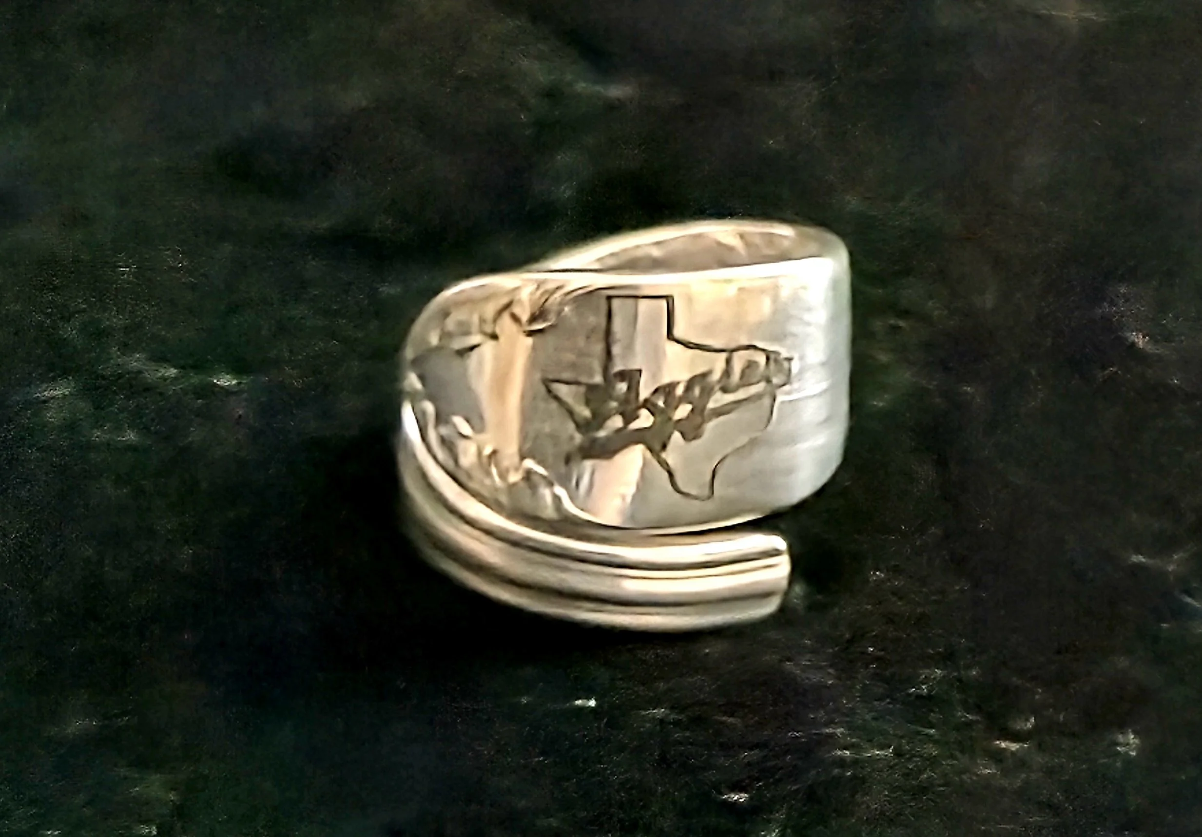 Aggies A&M TAMU Silverware spoon ring