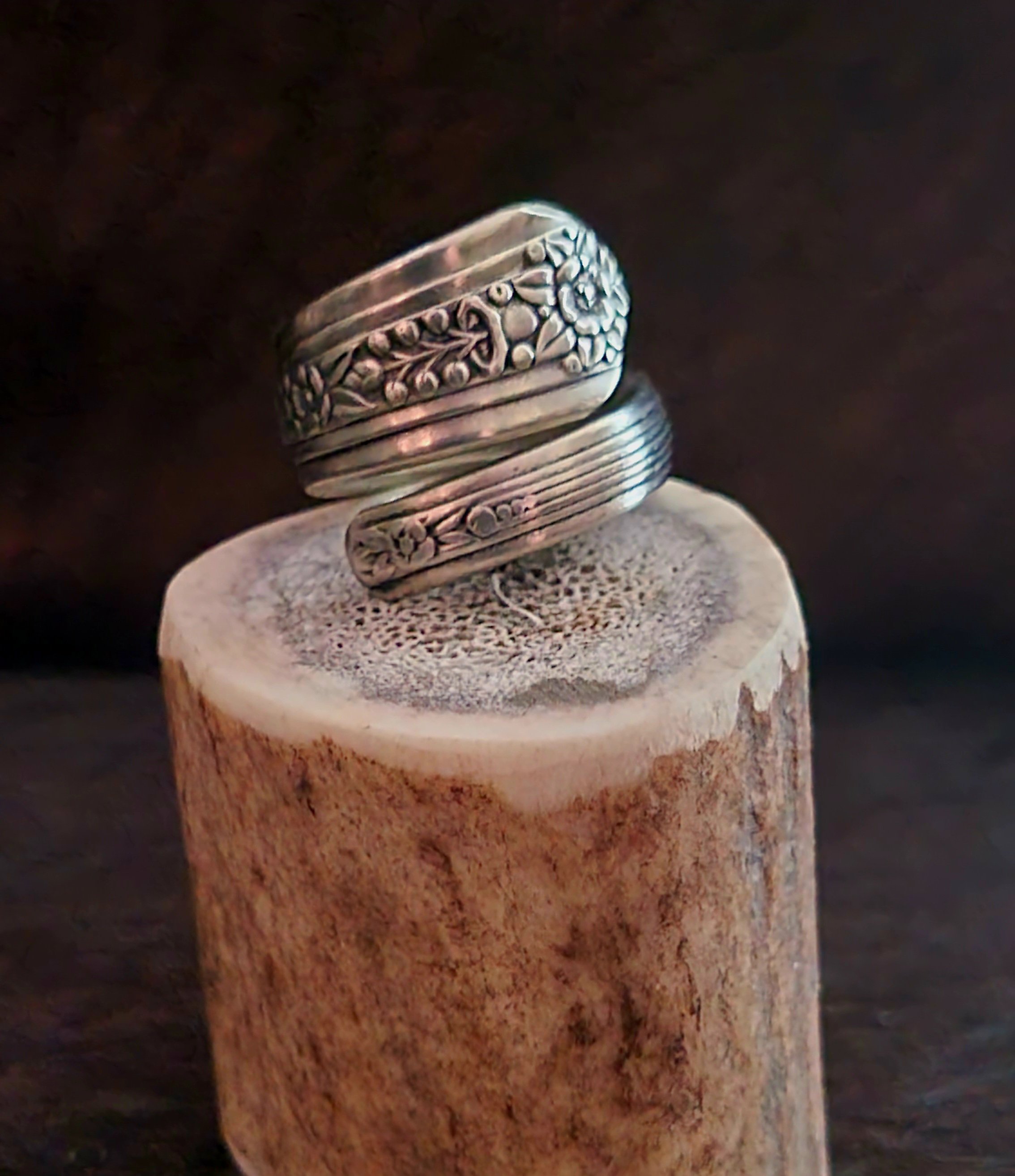 upcycled silverware spoon ring
