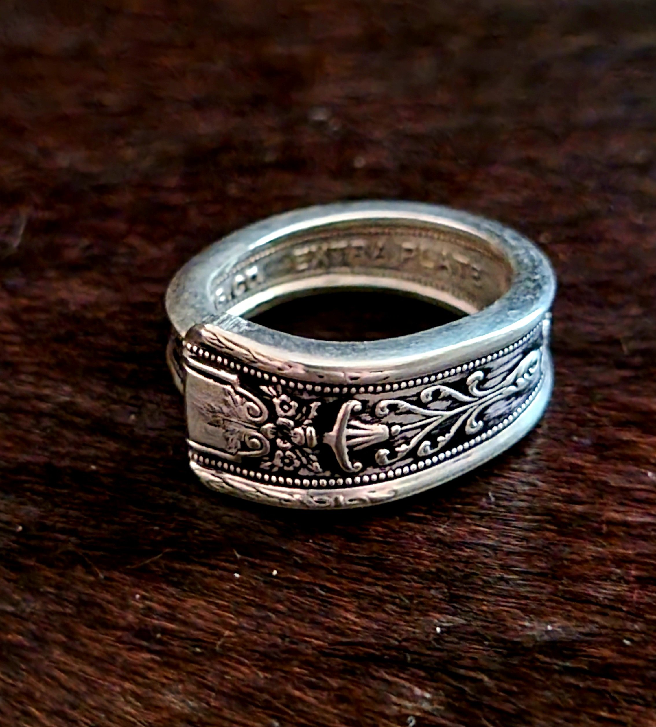 vintage spoon ring repurposed flatware jewelry