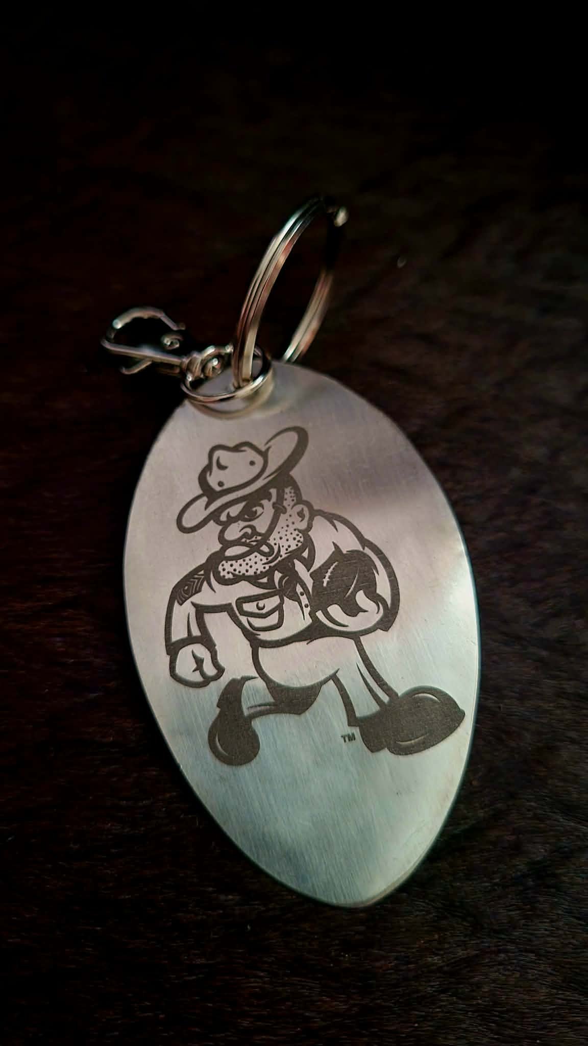 Ol' Sarge with football key fob