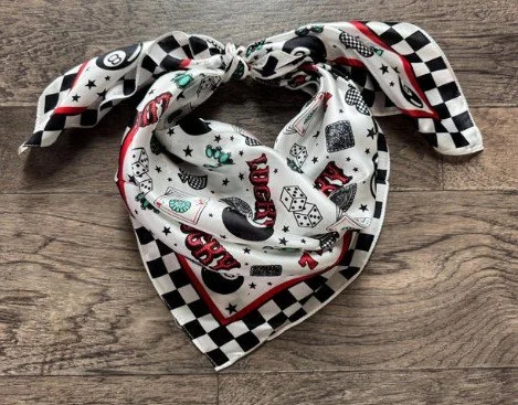Silk Wild Rag - Checkered Casino Edition