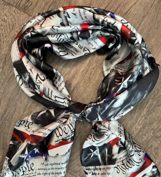 2nd amendment Wild rag scarf silk We the people