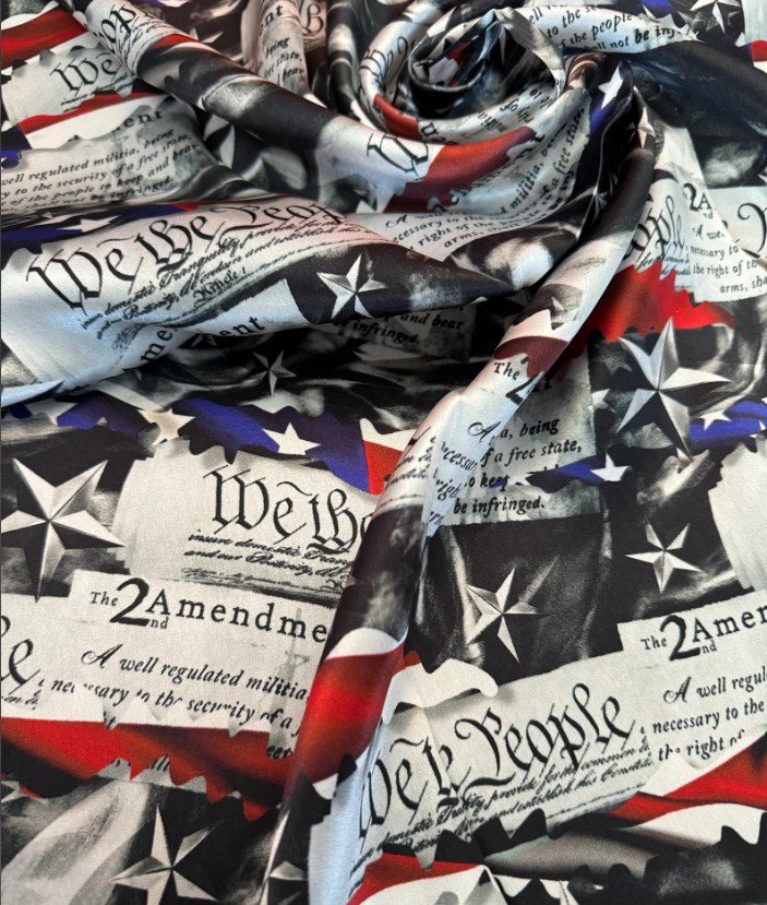 2nd amendment Wild rag scarf silk We the people