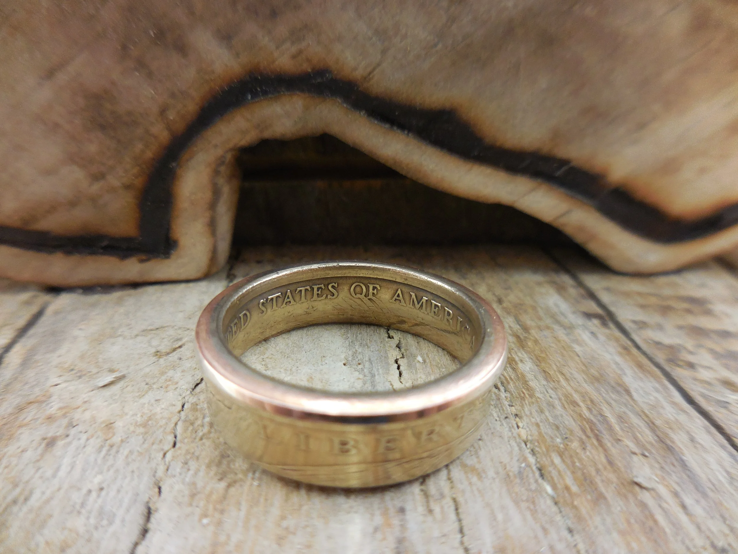 Half Dollar coin ring