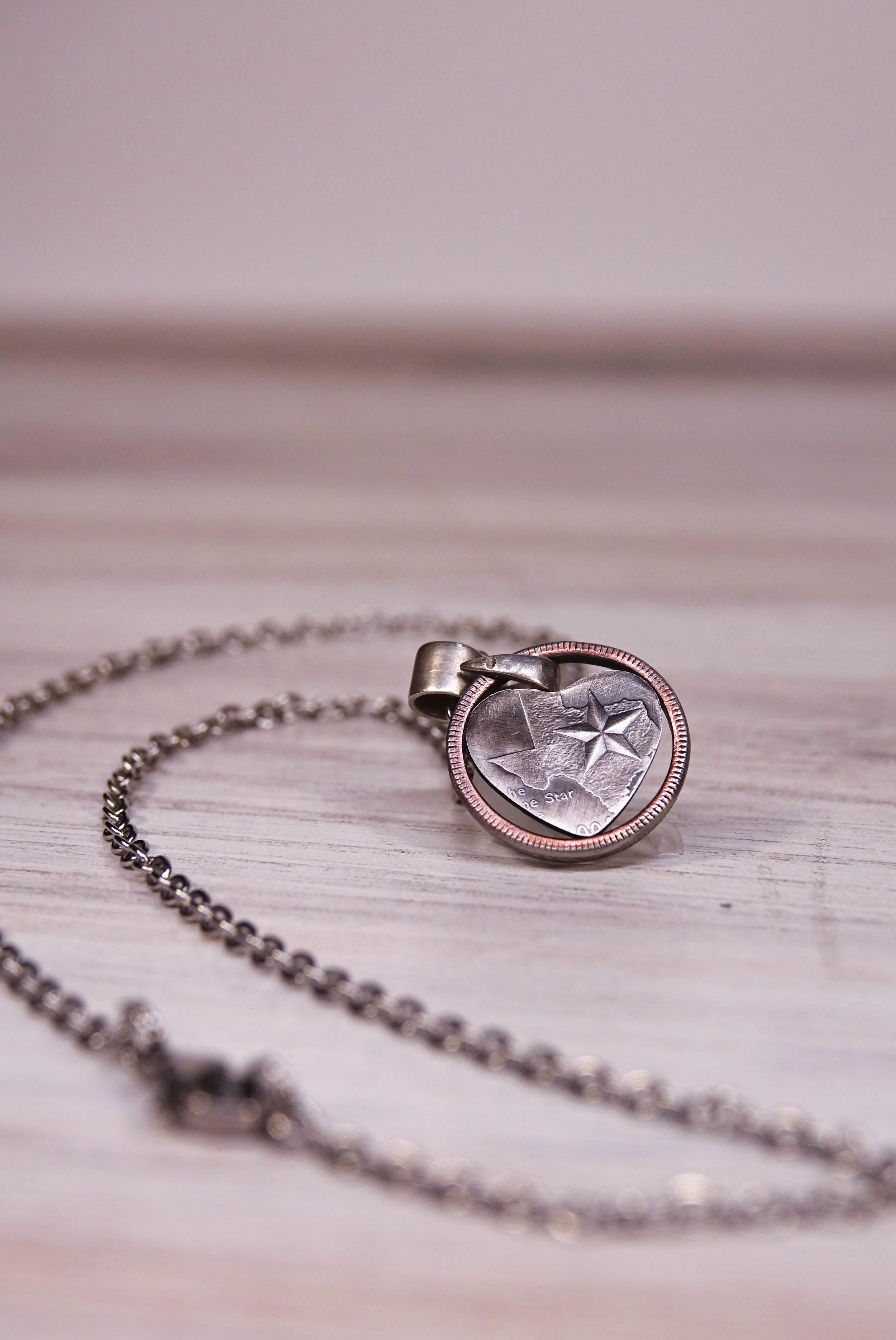 Heart o' Texas Coin Necklace