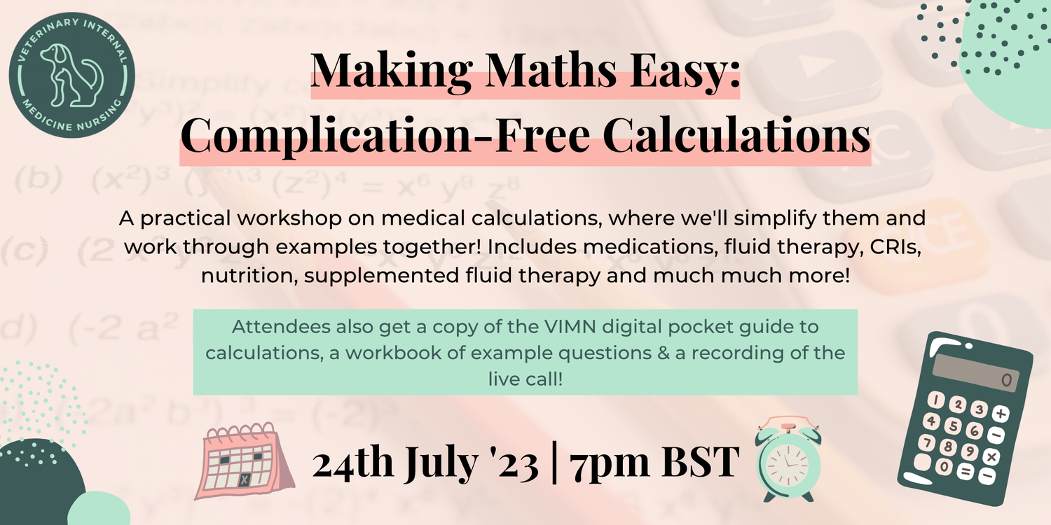 The top 5 drug calculations every vet nurse needs to know — Veterinary