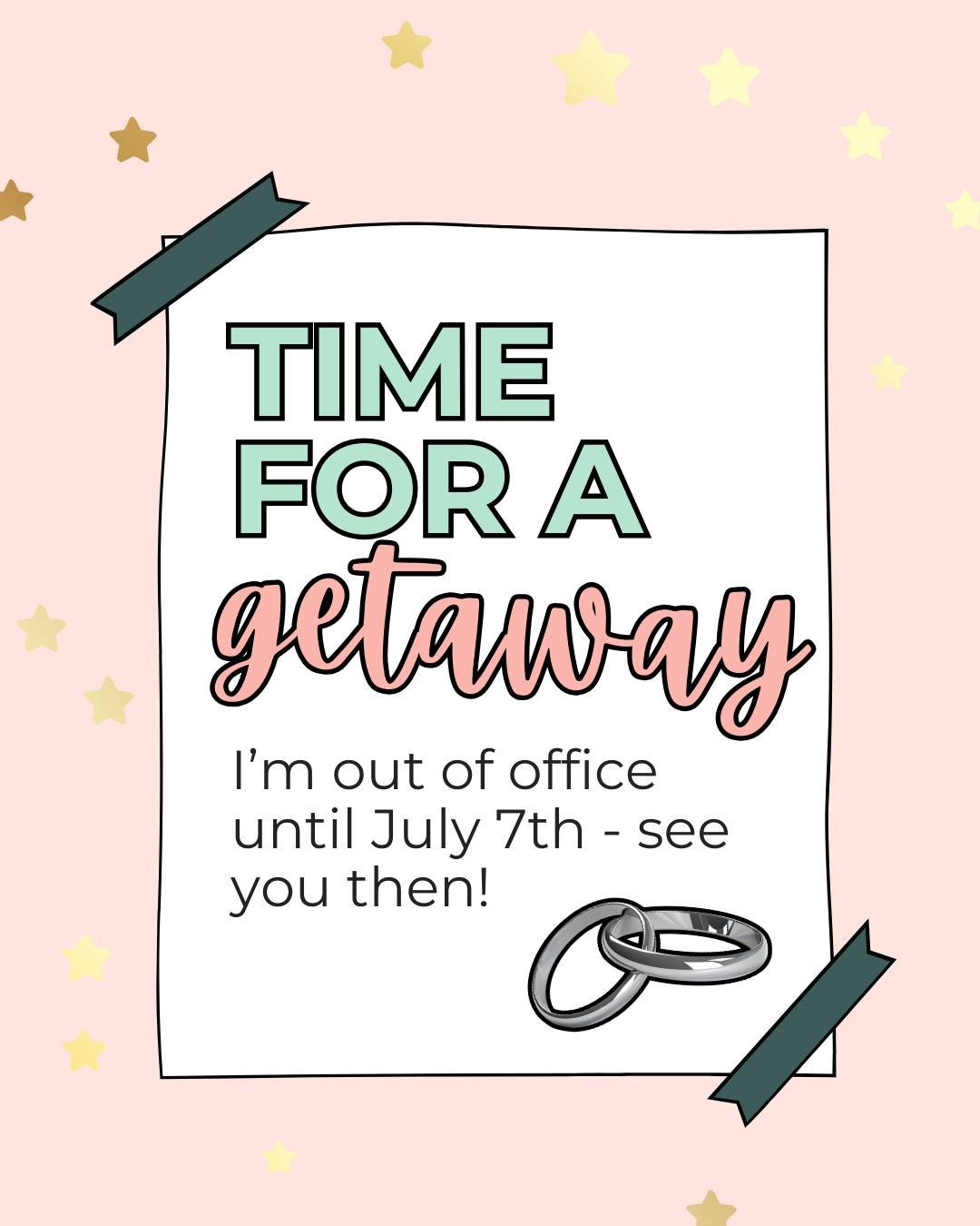 Your friendly neighbourhood medicine nurse is taking a well-earned break to GET MARRIED! 💒🥳

➡️ Academy members, I'll pick up any community posts, questions, etc, when I return
➡️ There is a TON of content on the podcast, website, blog and social m