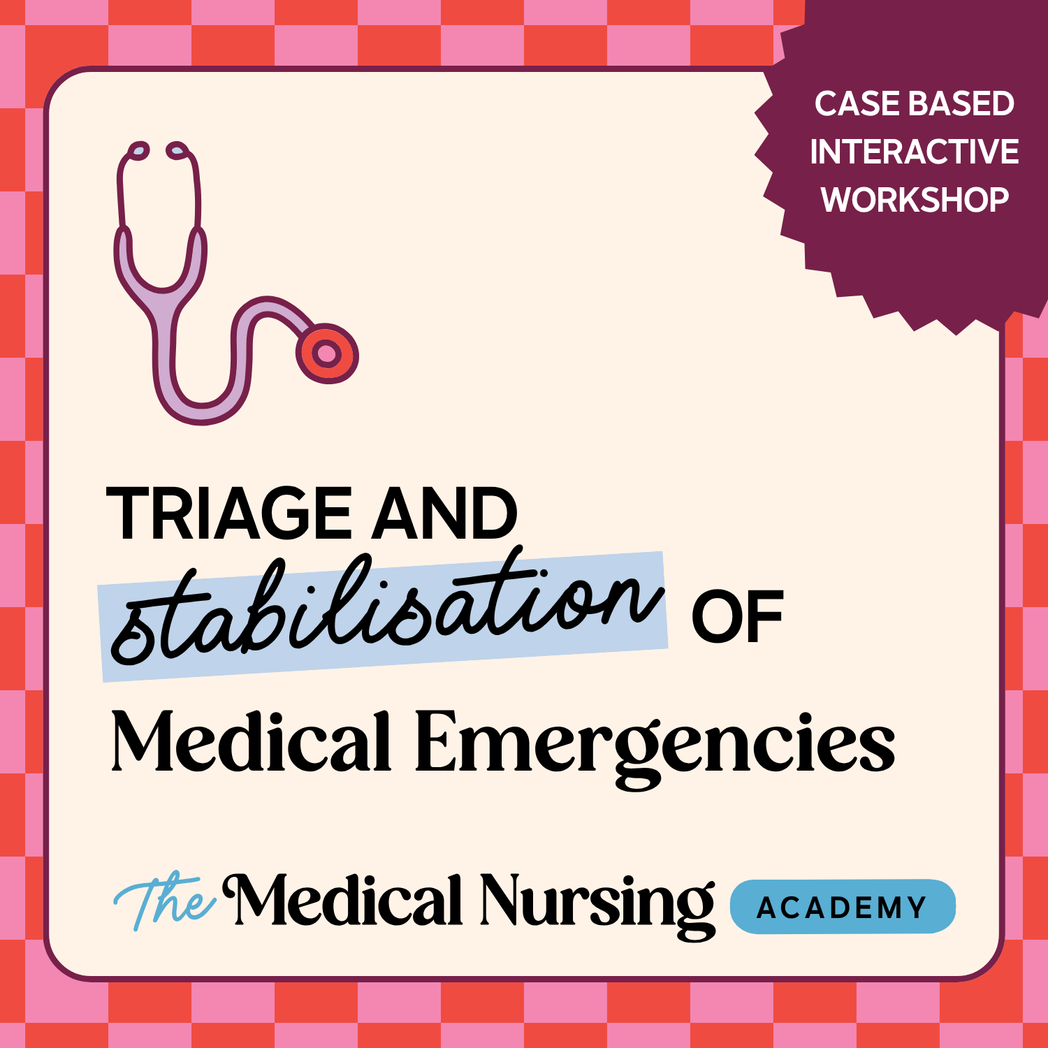 Medical Nursing Academy CPD course banner for Triaging and Stabilising Medical Emergencies for Veterinary Nurses: How to triage and manage ECC patients