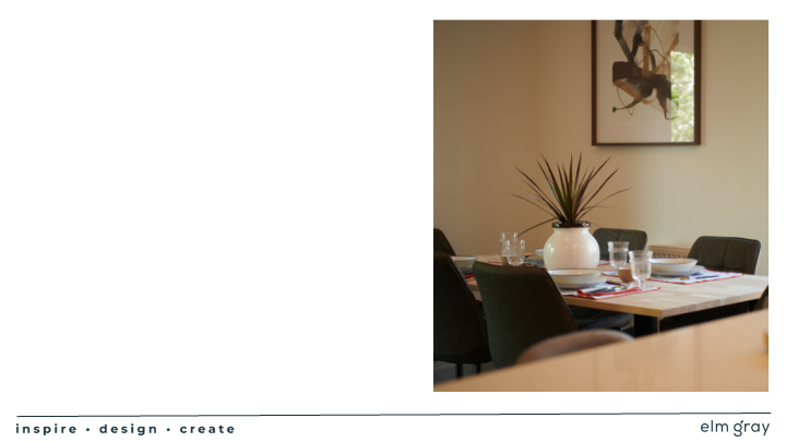 Template slides for client to populate