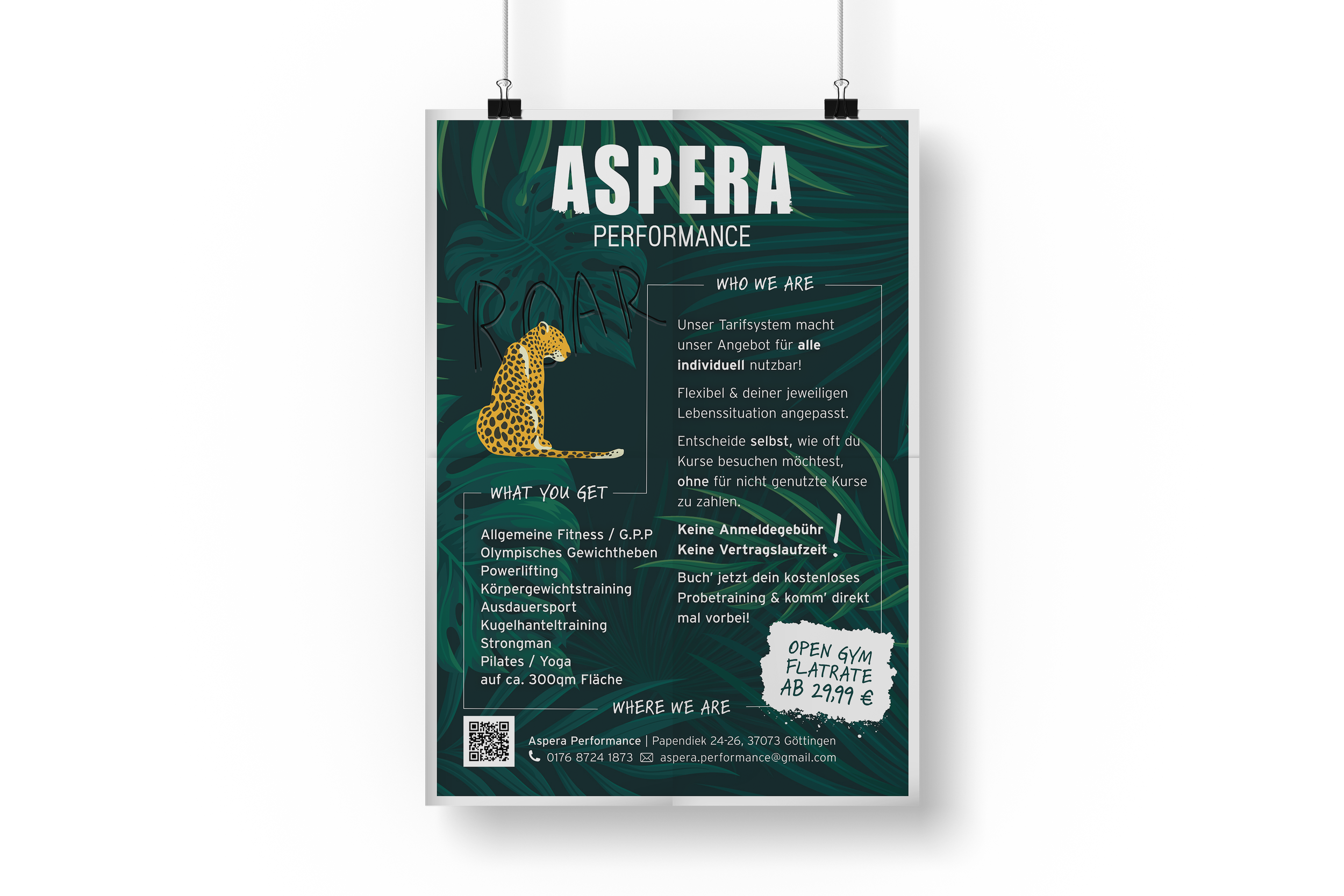 Aspera Performance - Werbeplakat