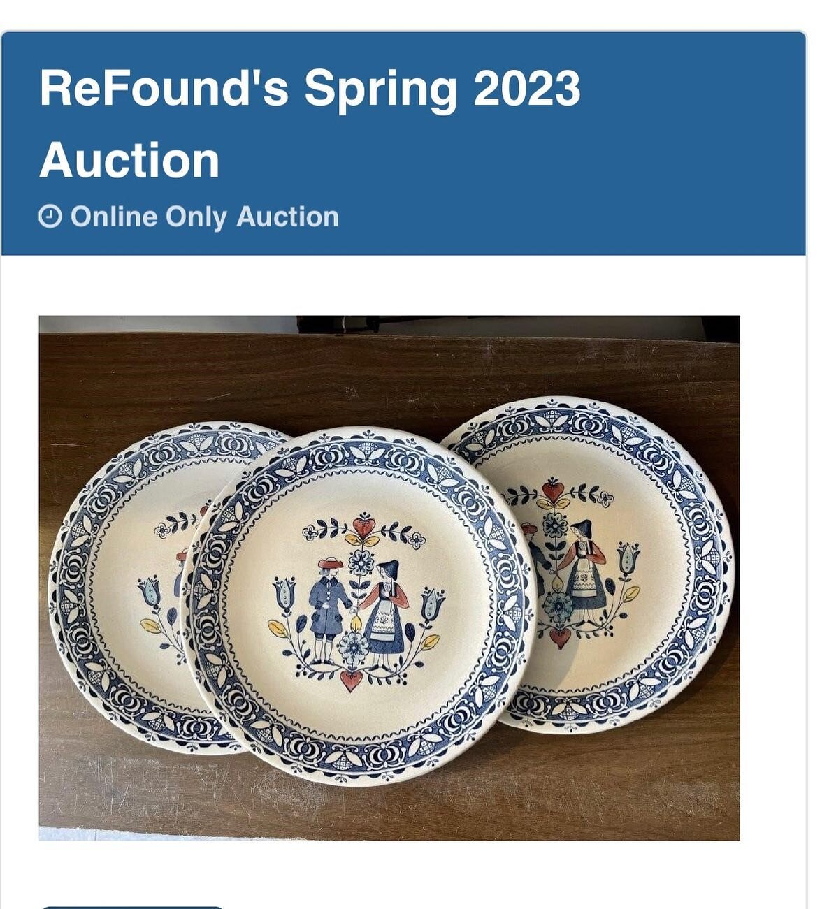 ⭐️Happy Bidding⭐️

Our online auction is live! Create or login to your hibid account and set your bids! (Link in bio)

The auction runs until May 24th

⭐️ Important Details ⭐️

All payment is charged at time of pick up at ReFound. We accept cash, Mas