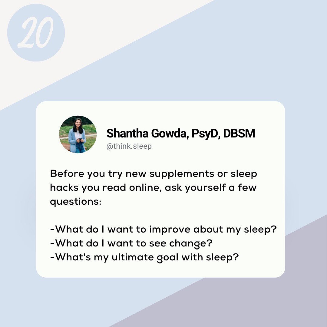 One of the most common questions I hear:
&quot;Does XXX help with sleep?&quot; 

If you're just curious and asking to learn more about how different things impact sleep, I hear ya! This is my favorite thing. 

but if you're wondering if you should ad