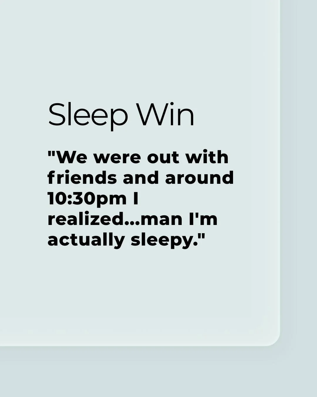 This was such a small comment in session, but I loved it. When you&rsquo;ve spent months feeling exhausted but rarely actually sleepy at bedtime, noticing that natural sleepiness show up again can feel surprisingly significant.

Sometimes the Sleep W