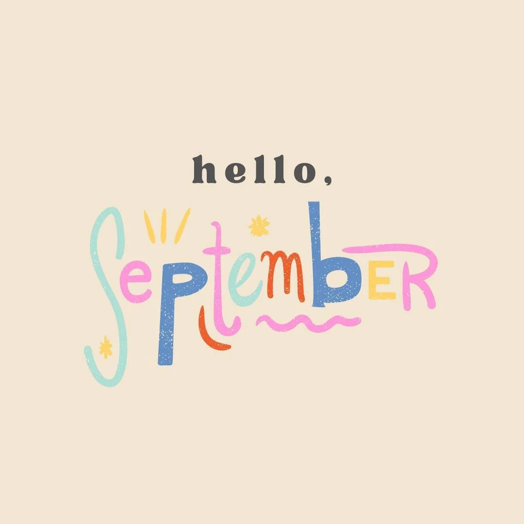 Oh, well, hello there new month.⁠
⁠
I have many new goals for this new season that I'll be sharing another day, but for now, I'm ready to tear off the page on the calendar and get started on my September agenda. It's actually one of my favorite month