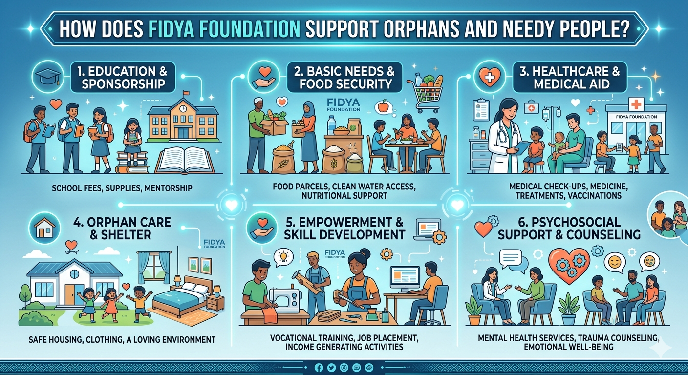 How Does Fidya Foundation Support Orphans and Needy People?