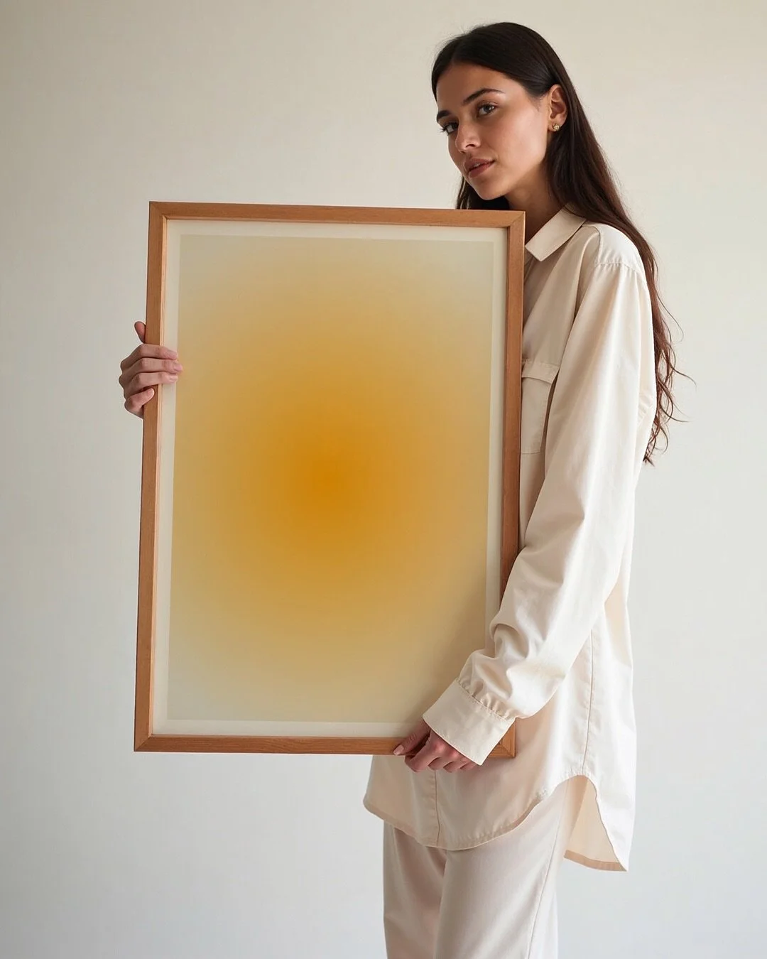 Bottled sunshine for your walls 🧡 

Solara &mdash; Find her via the link in bio. 

@miexhim 

#wallart #artprints #bottledsunshine #orangeaesthetic #warmaesthetic #orangedecor #orangeyellow #colorfulartwork #colourfulhome #popofcolour