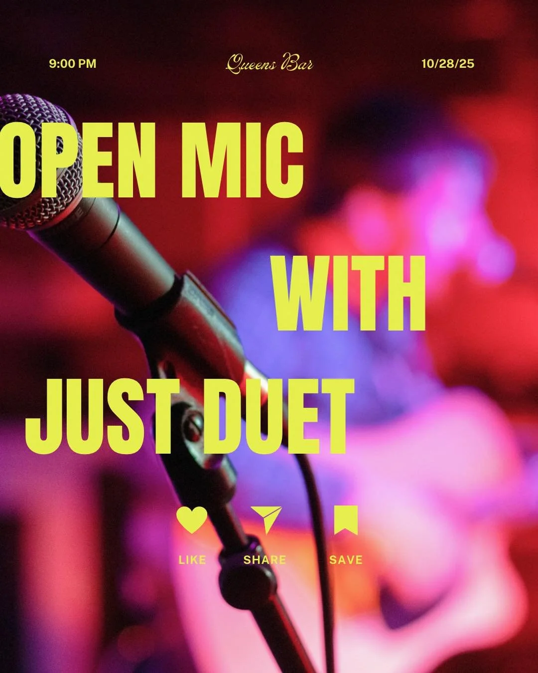 𝕺𝖕𝖊𝖓 𝕸𝖎𝖈 𝕿𝖔𝖓𝖎𝖌𝖍𝖙 🎤
Got vocals that hit, a guitar riff that tells a story, or a song you’ve been dying to share? Bring it 🎶
🕘 9pm–12am | Every Tuesday
🍻 $6.50 GLB tall boys + vodka coolers
🍺 $7.50 Steam Whistle + Beau&