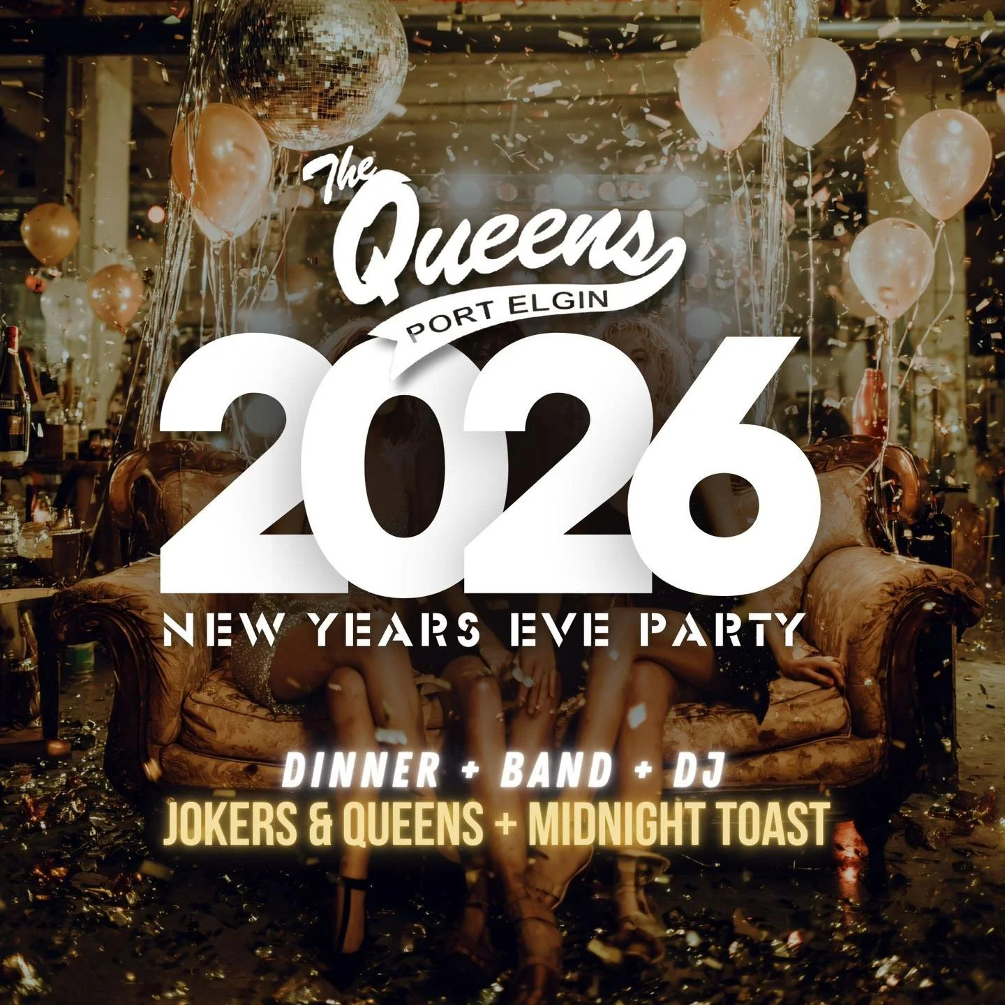 🪩 𝐍𝐄𝐖 𝐘𝐄𝐀𝐑𝐒 𝐄𝐕𝐄 𝐀𝐓 𝐐𝐔𝐄𝐄𝐍𝐒 𝐁𝐀𝐑 🪩

Goodbye 2025. You were&hellip; a lot.
Let&rsquo;s end you properly.

If you&rsquo;re planning to &ldquo;have a quiet night in,&rdquo; that&rsquo;s adorable&mdash;but also, no. Queens Bar is goi