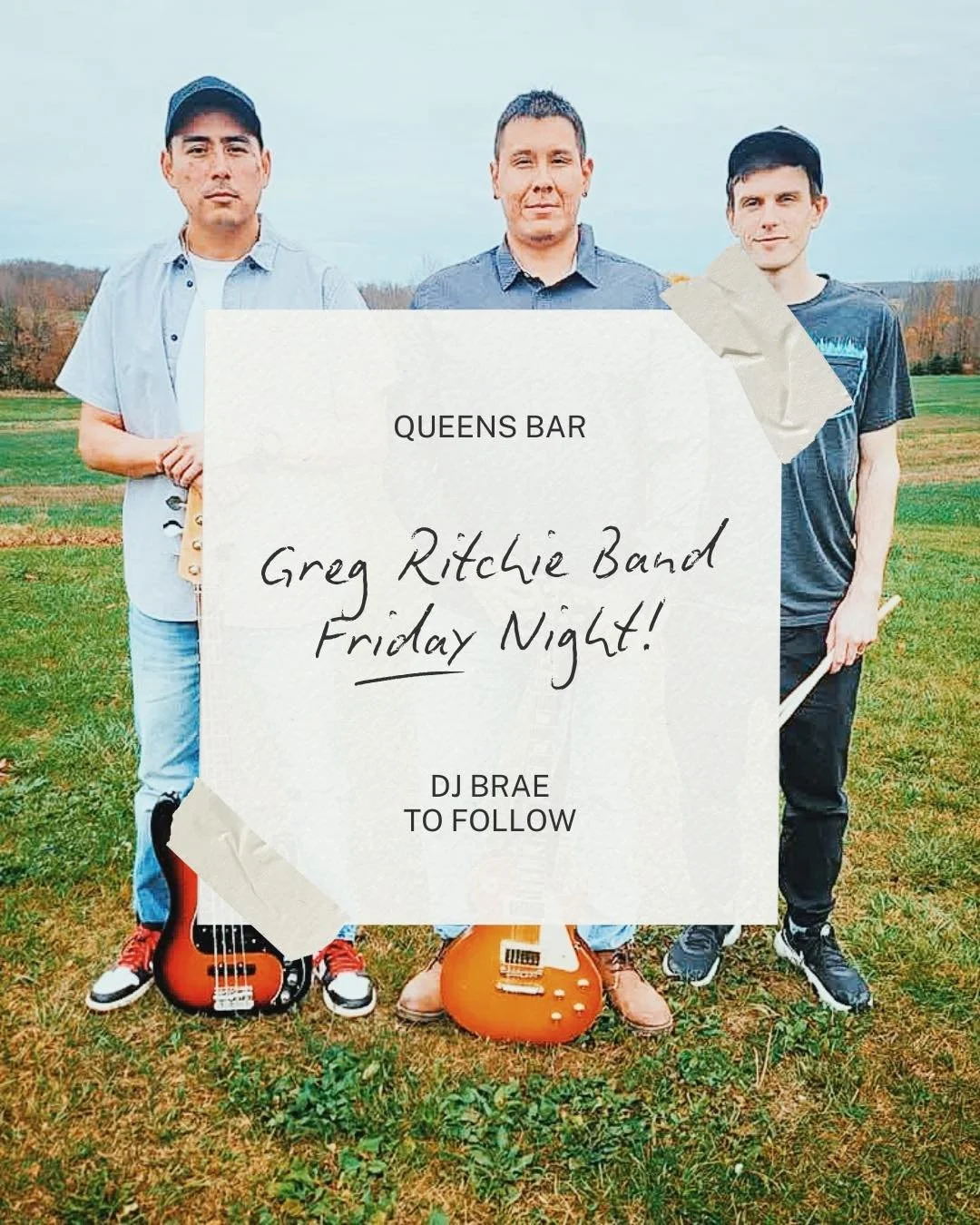 Live music that you don&rsquo;t wanna miss:

🎸 The Greg Ritchie Band
📅 Friday, December 5th
🕗 8:00-11:00 pm
📍 Queen&rsquo;s Bar
