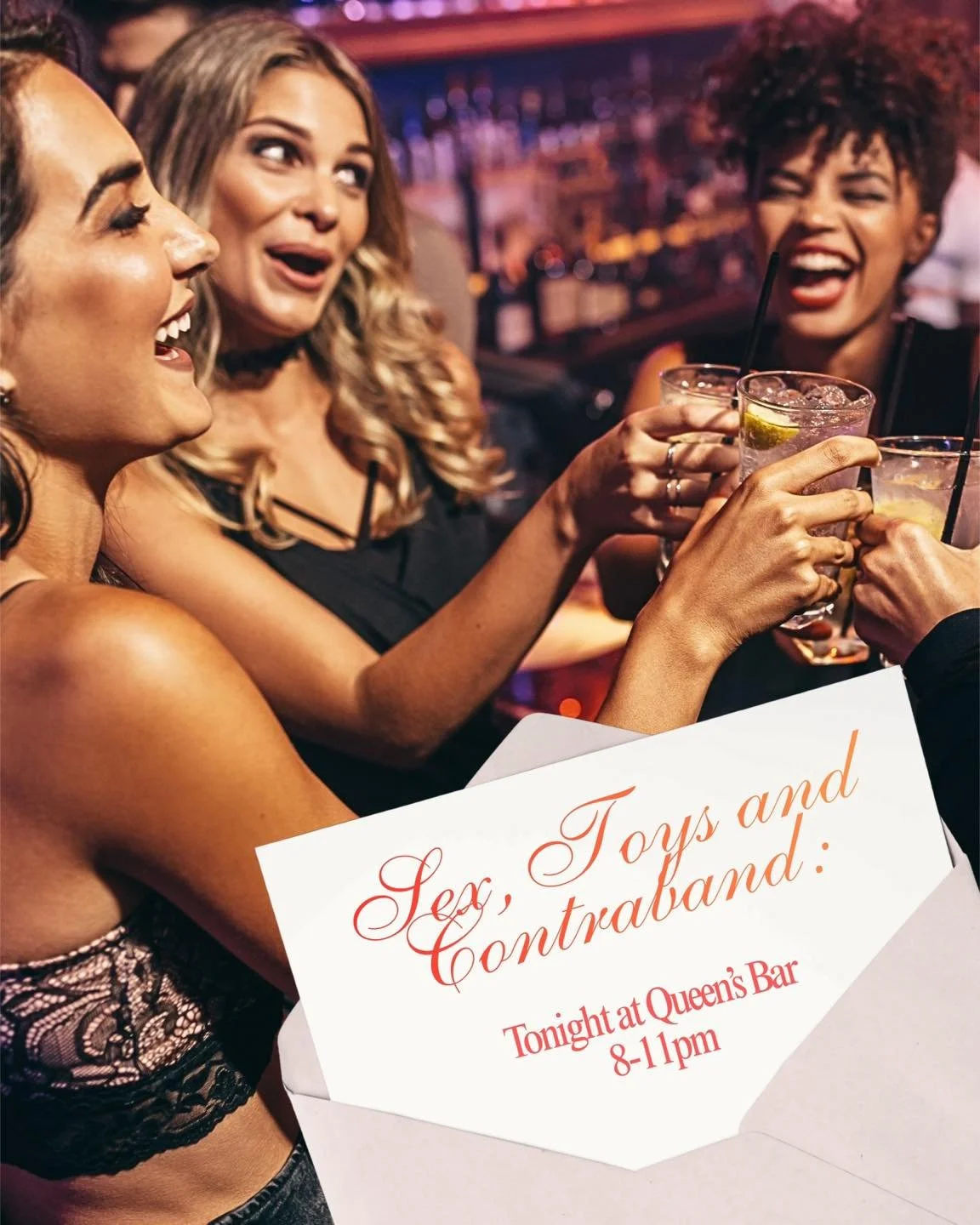 FRIDAY NIGHT LIVE MUSIC 🎶

8&ndash;11pm: Sex, Toys &amp; Contraband (yes, that&rsquo;s the band). Loud, unapologetic, and exactly what this week deserves.

11pm&ndash;2am: DJ Brae takes over. Less &ldquo;last call,&rdquo; more &ldquo;why are we even