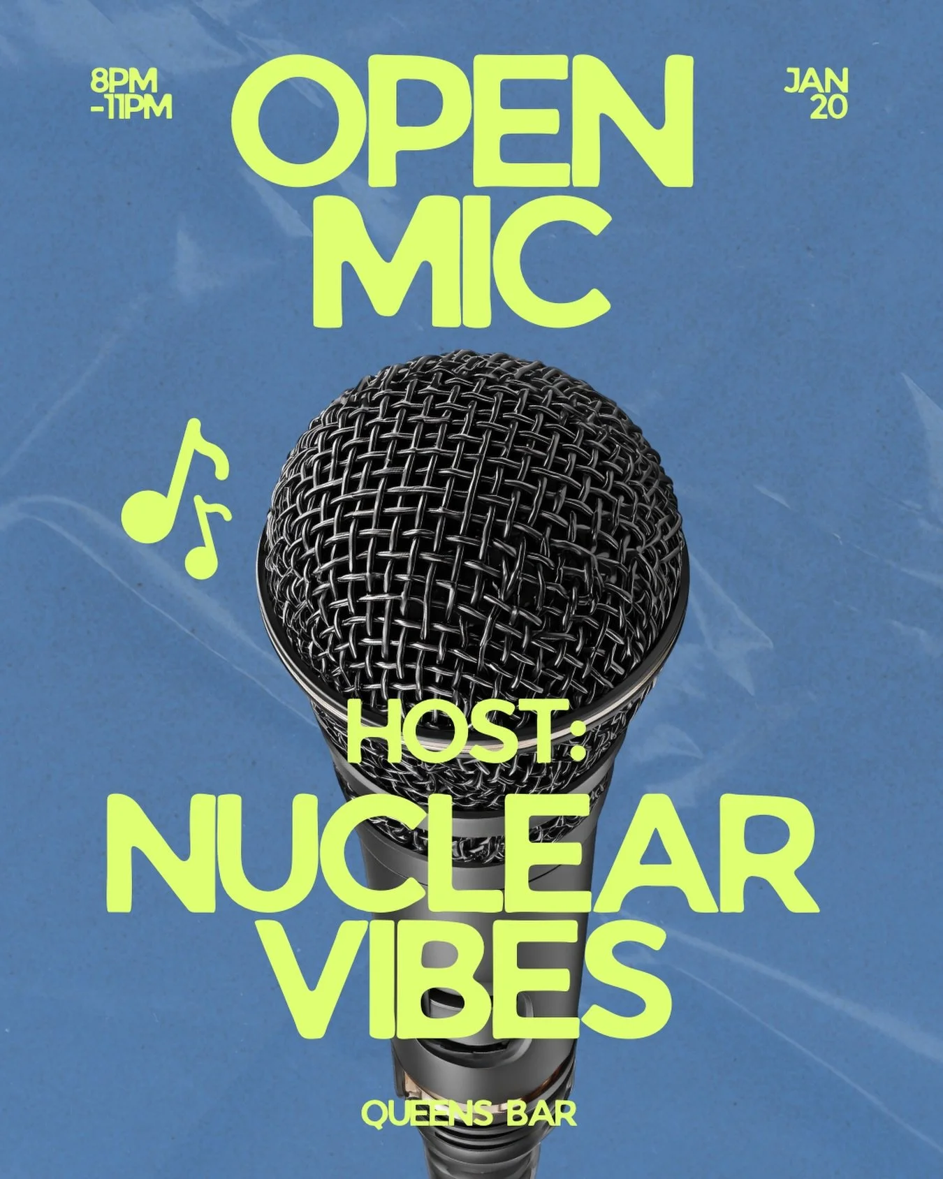 𝕺𝖕𝖊𝖓 𝕸𝖎𝖈 𝕿𝖔𝖓𝖎𝖌𝖍𝖙 🎤

Got vocals that hit, a guitar riff that tells a story, or a song you&rsquo;ve been dying to share? 

📅 Every Tuesday
🕘 8pm&ndash;11pm
📍 Queens Bar

🍻 $6.50 GLB tall boys + vodka coolers
🍺 $7.50 Steam Whistle + 
