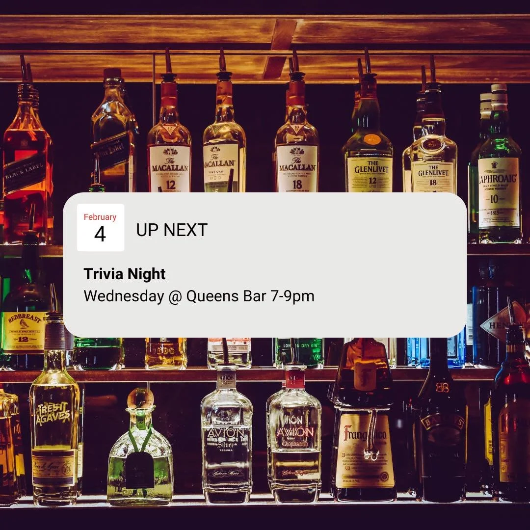 🧠 𝓣𝓻𝓲𝓿𝓲𝓪 𝓝𝓲𝓰𝓱𝓽 ⚡️

Think fast, drink beer, win money.

WEDNESDAYS 7PM&ndash;9PM

𝐓𝐡𝐞 𝐛𝐚𝐬𝐢𝐜𝐬:
&bull; $10 per team
&bull; Teams of up to 4 people
&bull; Drop-in / week-to-week (no commitment issues here)
&bull; Runs Jan 7 &ndash; M