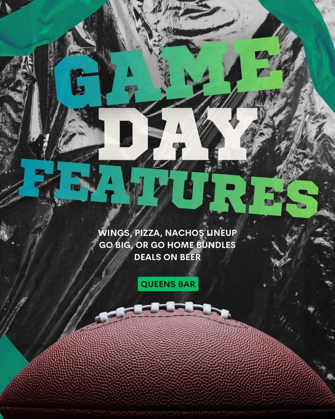 𝐒𝐮𝐩𝐞𝐫 𝐁𝐨𝐰𝐥 𝐒𝐮𝐧𝐝𝐚𝐲: 🍕🏈
𝐘𝐨𝐮 𝐖𝐚𝐭𝐜𝐡. 𝐖𝐞 𝐅𝐞𝐞𝐝 𝐘𝐨𝐮

Free delivery all day. Zero judgment on how many wings you eat.

𝐓𝐡𝐞 𝐋𝐢𝐧𝐞𝐮𝐩:
&bull;30 for 30 Wings &ndash; $30
&bull;2 &times; 14&rdquo; Pizzas (2 toppings each)