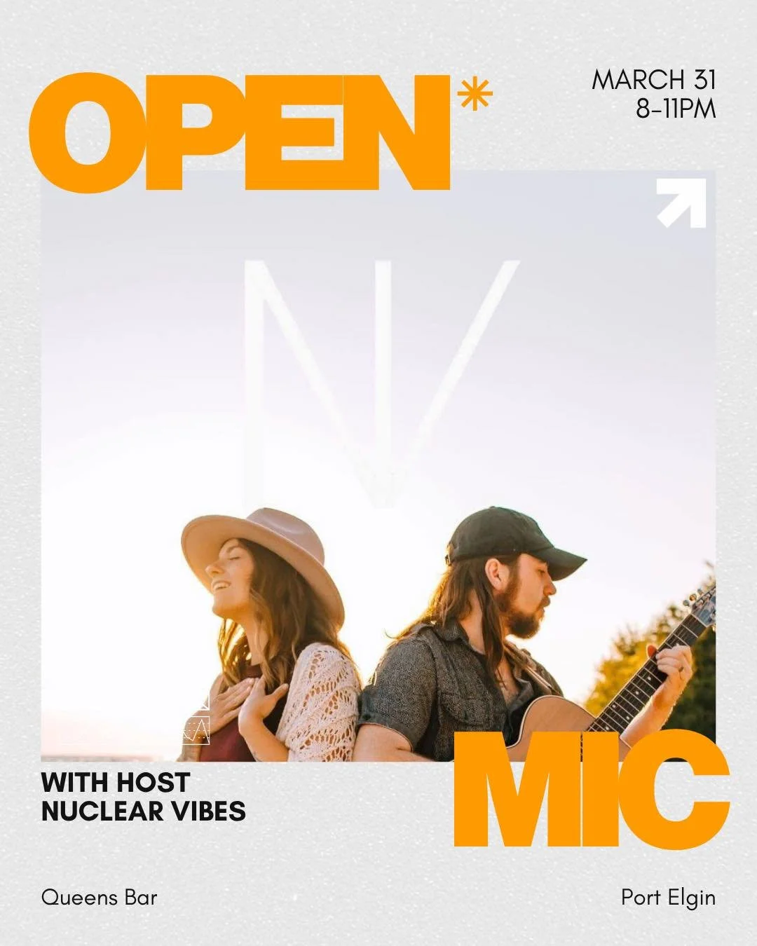 Open Mic Tonight with @nuclearvibesmusic 🎤

Got a solid set, a guitar, or something you&rsquo;ve been meaning to play? Come by and jump in.

📅 Every Tuesday
🕘 8&ndash;11pm
📍 Queens Bar

🍻 $6.50 GLB tall boys + vodka coolers
🍺 $7.50 Steam Whistl