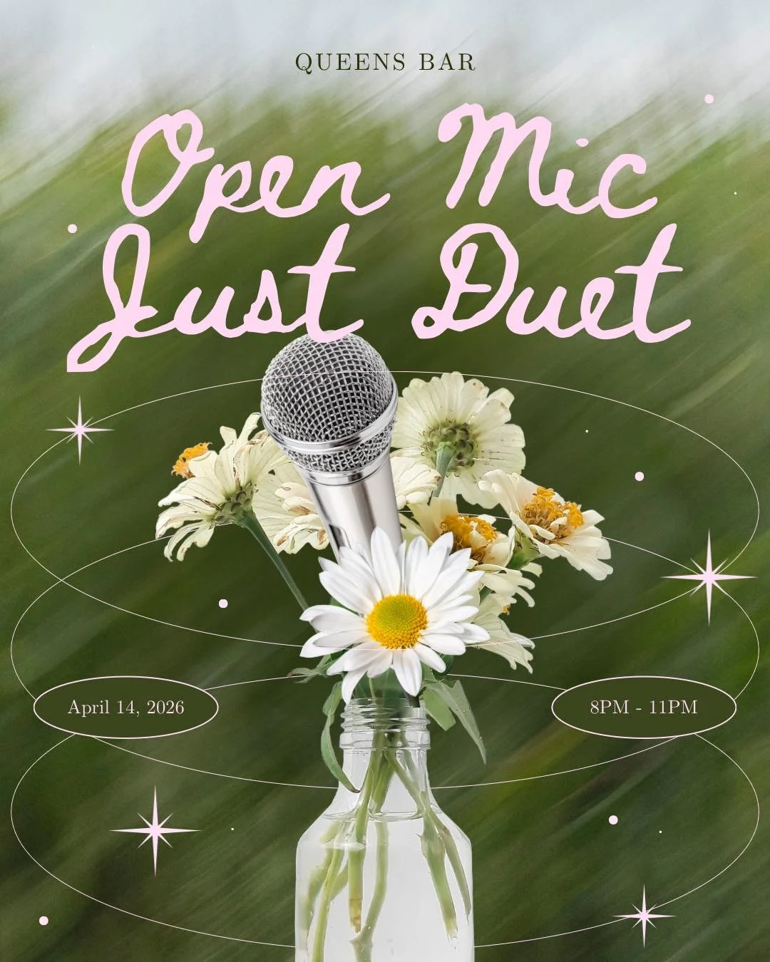 Open mic tonight 🎤

Got a decent voice, a riff you&rsquo;ve been sitting on, or a song you&rsquo;re finally ready to play in front of actual humans?

📅 Every Tuesday
🕘 8&ndash;11pm
📍 Queens Bar

🍻 $6.50 GLB tall boys + vodka coolers
🍺 $7.50 Ste