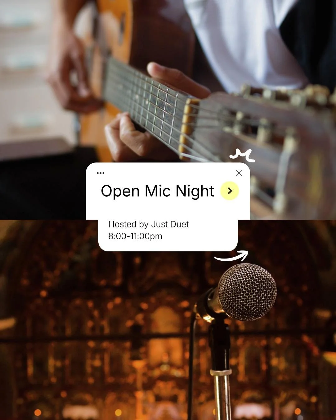 Open mic tonight 🎤

Got a voice, a song, or something you&rsquo;ve been meaning to play? Come try it out.

📅 Tuesdays
🕘 8&ndash;11
📍 Queens Bar

🍻 $6.50 GLB tall boys + vodka coolers
🍺 $7.50 Steam Whistle + Beau&rsquo;s pints
🍽 Full menu till 