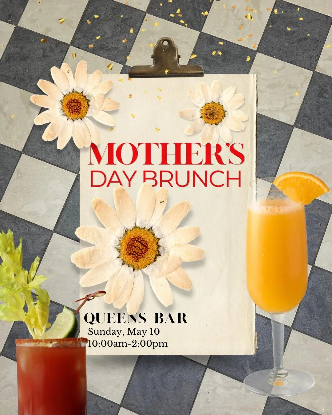 𝓜𝓸𝓽𝓱𝓮𝓻&rsquo;𝓼 𝓓𝓪𝔂 𝓑𝓻𝓾𝓷𝓬𝓱 💐🥂

Skip the burnt toast and kitchen chaos&mdash;bring Mom somewhere that knows what it&rsquo;s doing.

Join us for a Traditional Mother&rsquo;s Day Brunch from 10am&ndash;2pm&mdash;the perfect excuse to sp