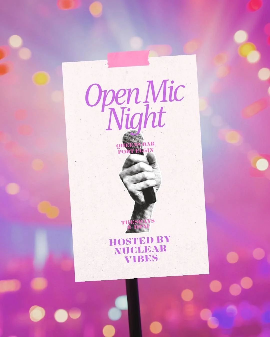 Open mic tonight 🎤

Got a voice, a song, or something you&rsquo;ve been meaning to play? Come try it out.

📅 Tuesdays
🕘 8&ndash;11
📍 Queens Bar

🍻 $6.50 GLB tall boys + vodka coolers
🍺 $7.50 Steam Whistle + Beau&rsquo;s pints
🍽 Full menu till 