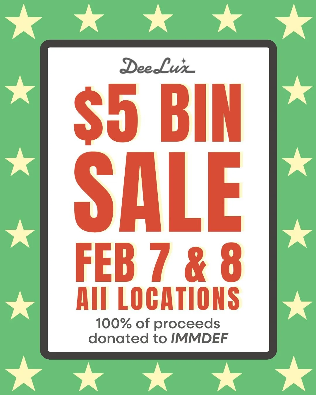 Style With Purpose: Our $5 Bin Sale for ImmDef