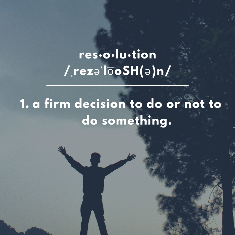 How Resolute is Your Resolution?Making Resolutions Worth Keeping