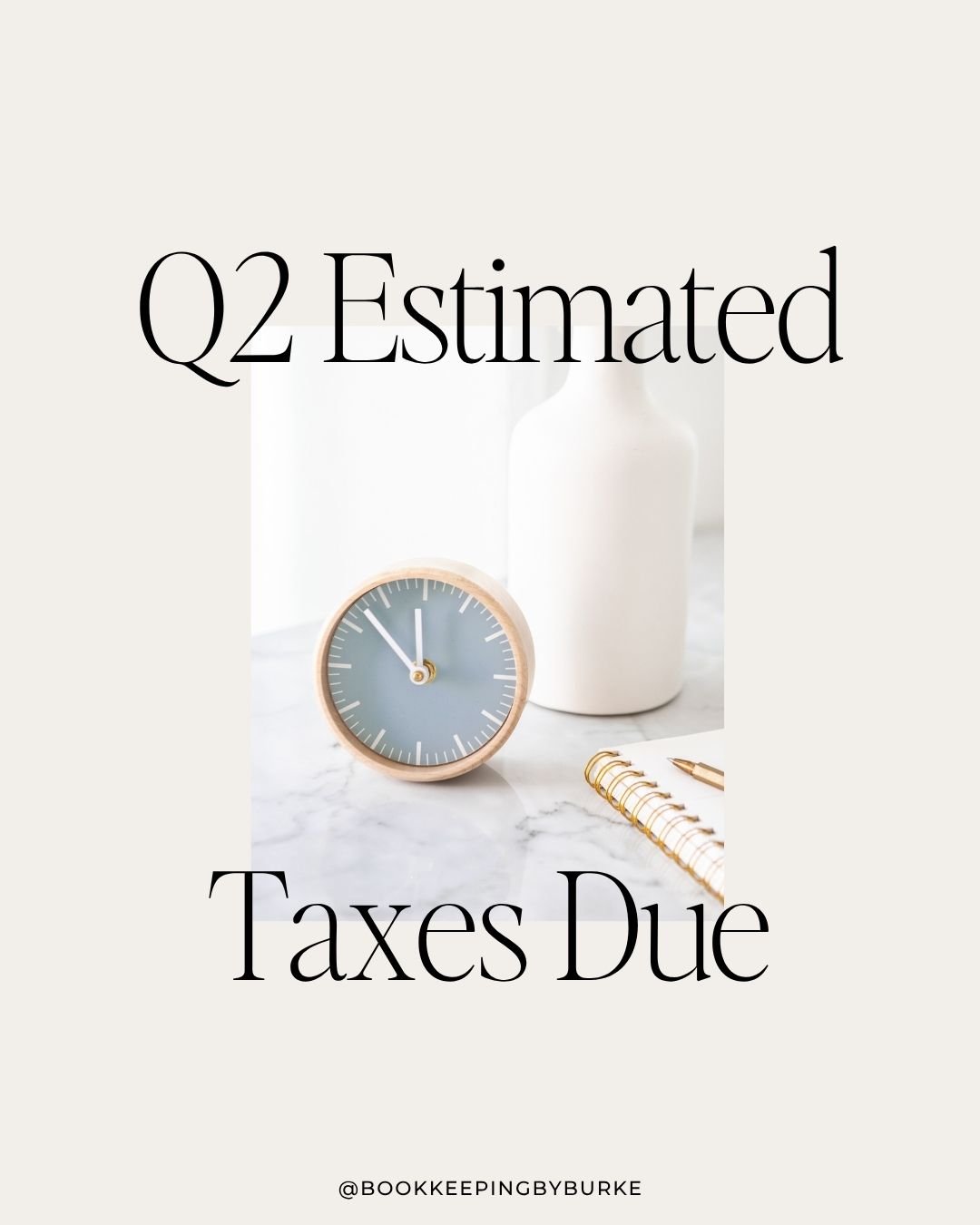 Didn't you *just* pay estimated taxes in April?!

This might be my LEAST favorite tax deadline of all time because it always sneaks up on you.

June 16th is the estimated tax deadline for the second quarter, and if you're self-employed (or have any i