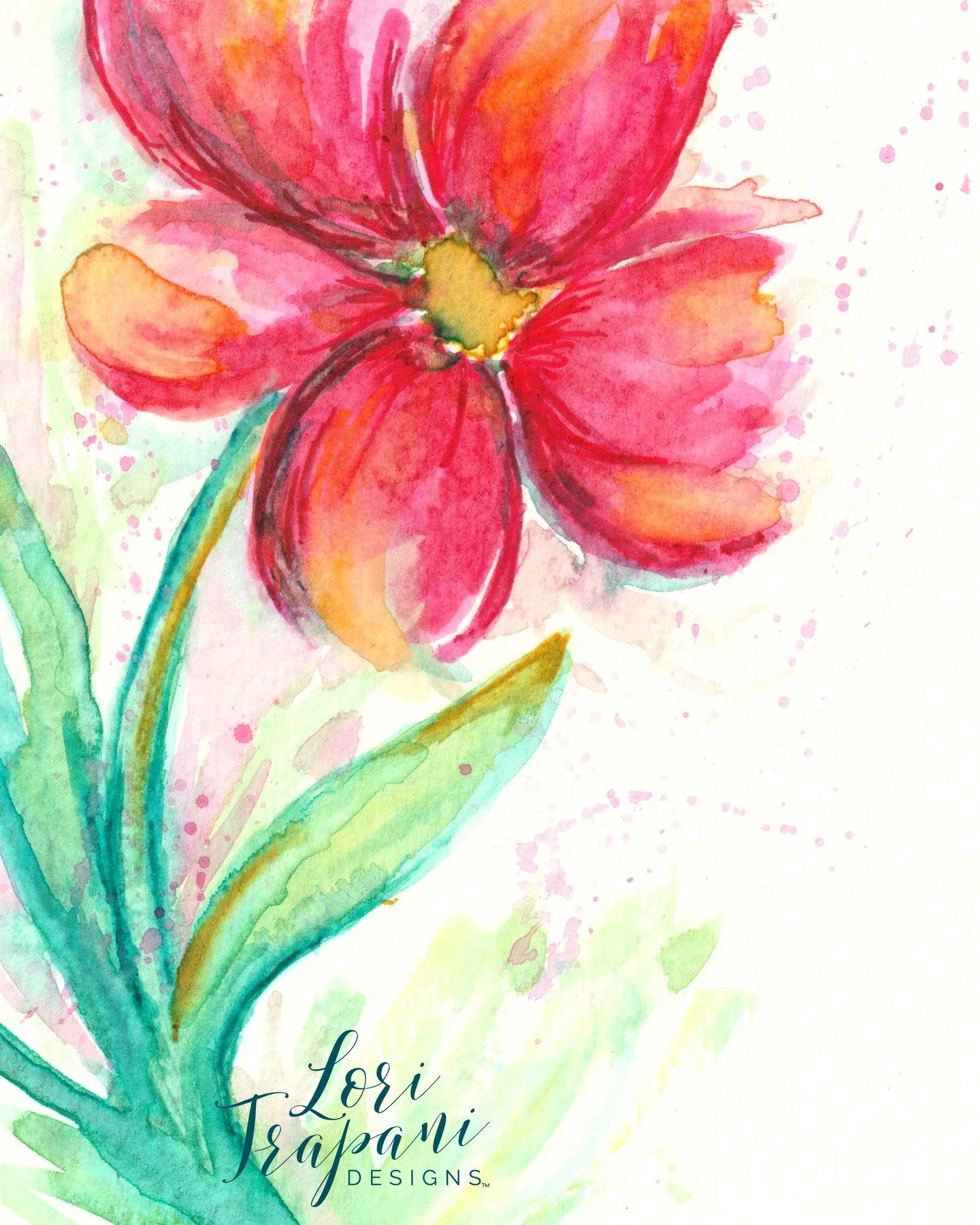 There is something so freeing about painting fast and messily, and I am digging it!!!