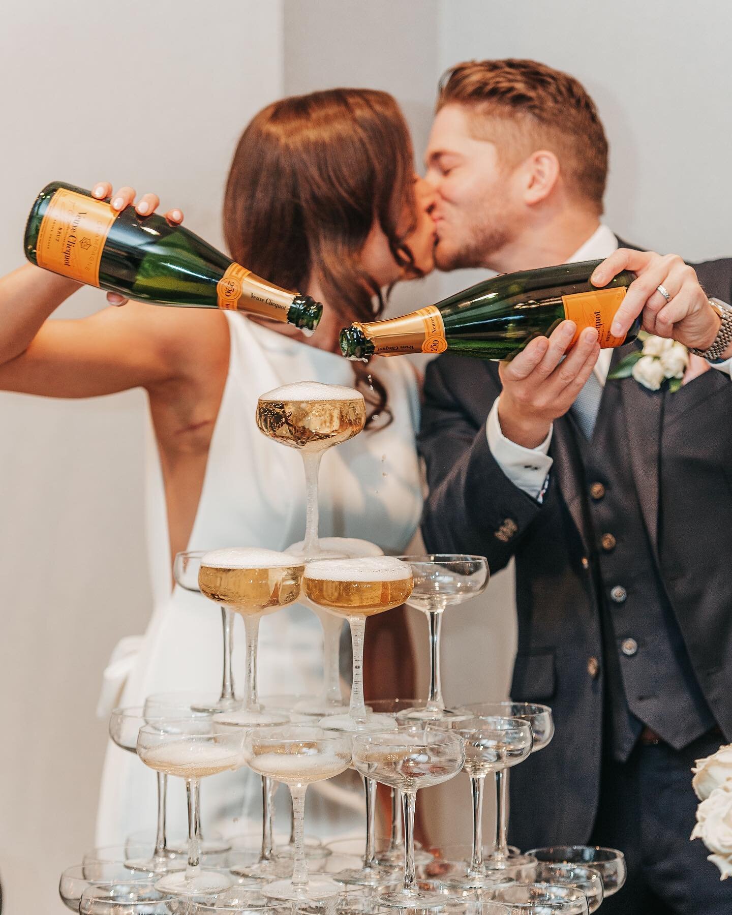 A weekend filled with champagne toasts, love and memorable moments like this! Thank you, C &amp; D, for letting us celebrate your love story! Cheers to this beautiful couple!