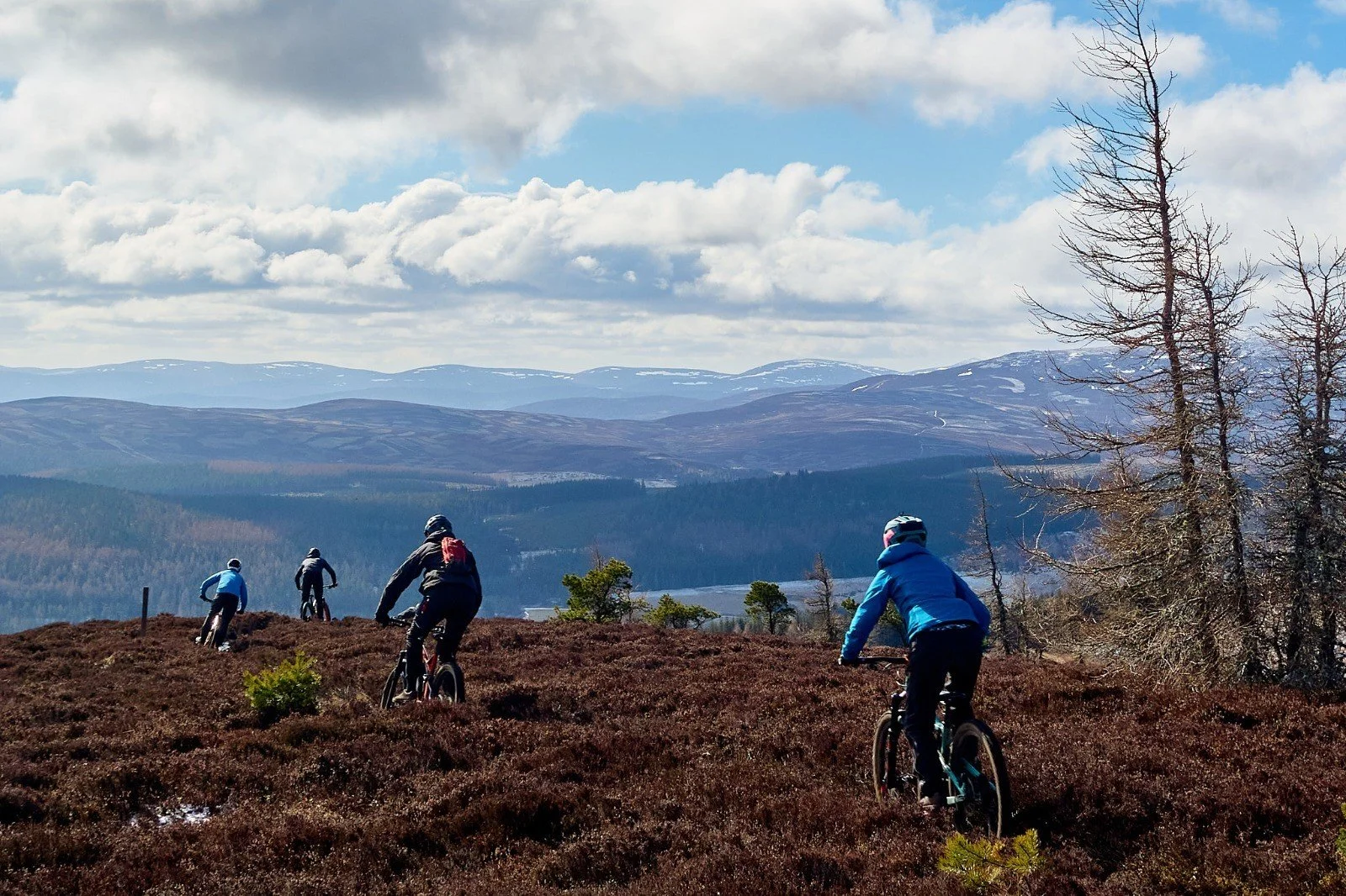 Aberdeenshire mountain bike trail at Ben Newe