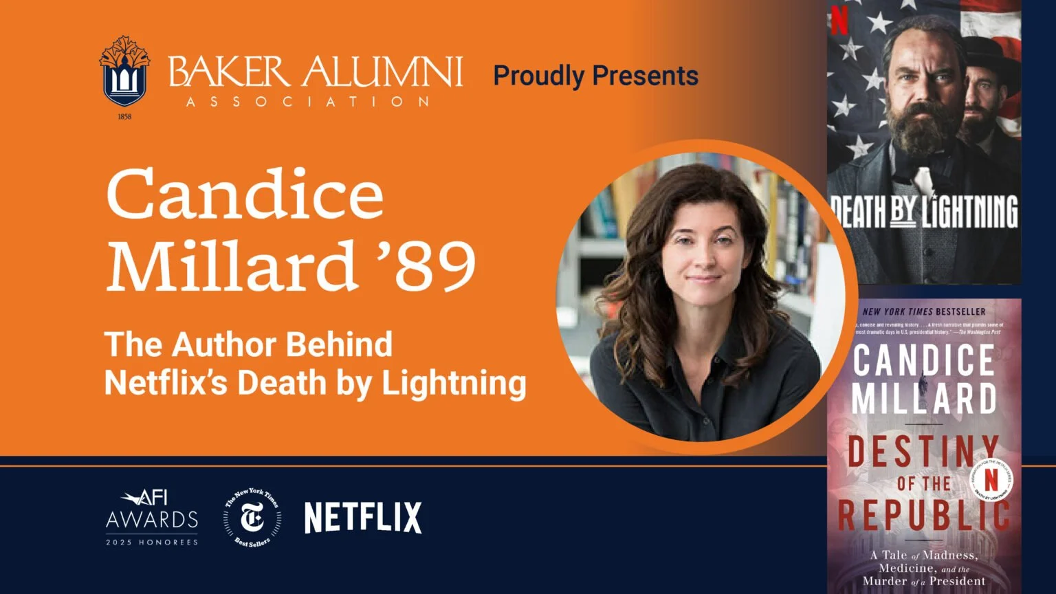 An Afternoon with New York Times Bestselling Author Candice Millard ’89