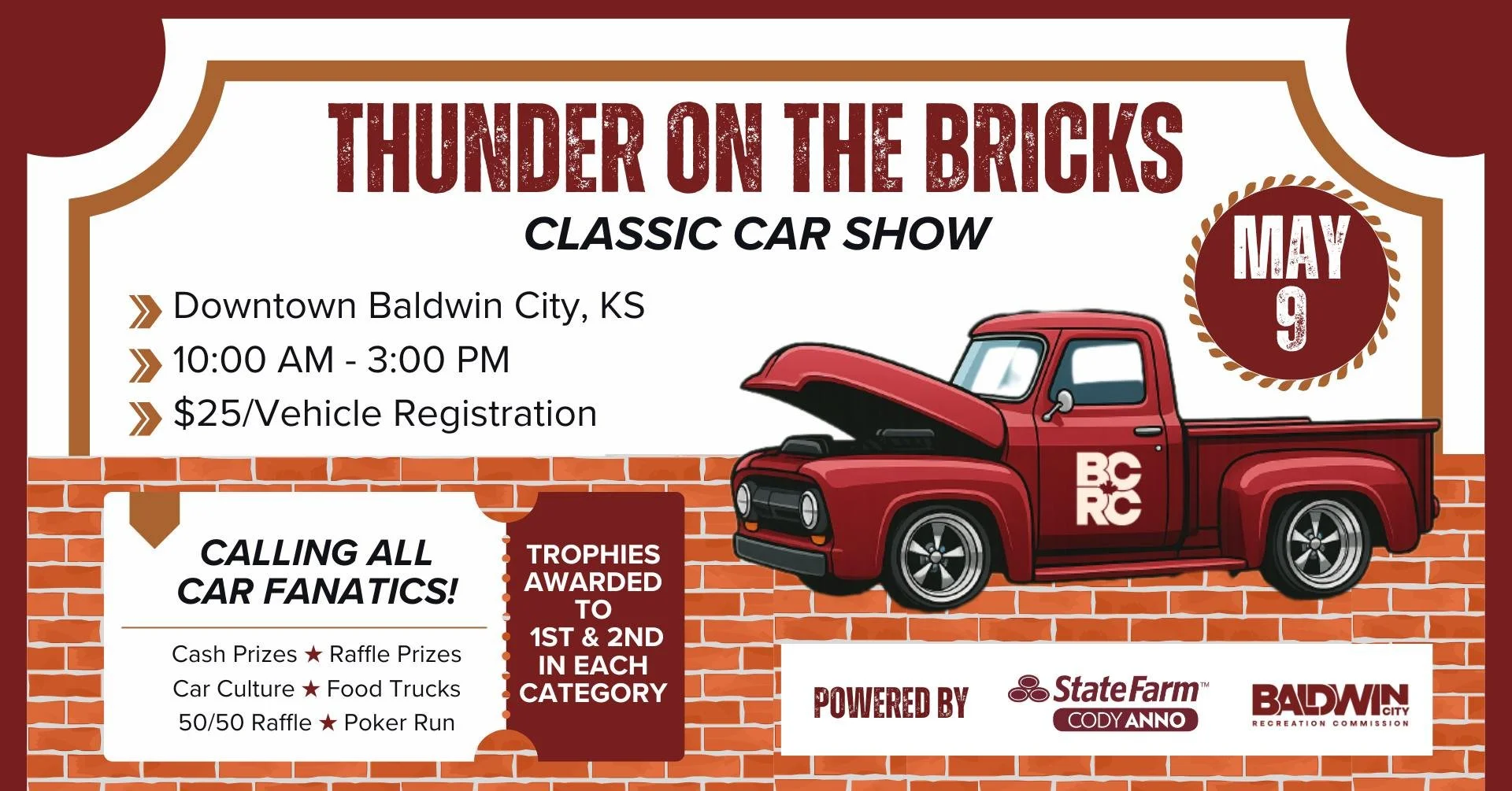 Thunder on the Bricks Classic Car Show
