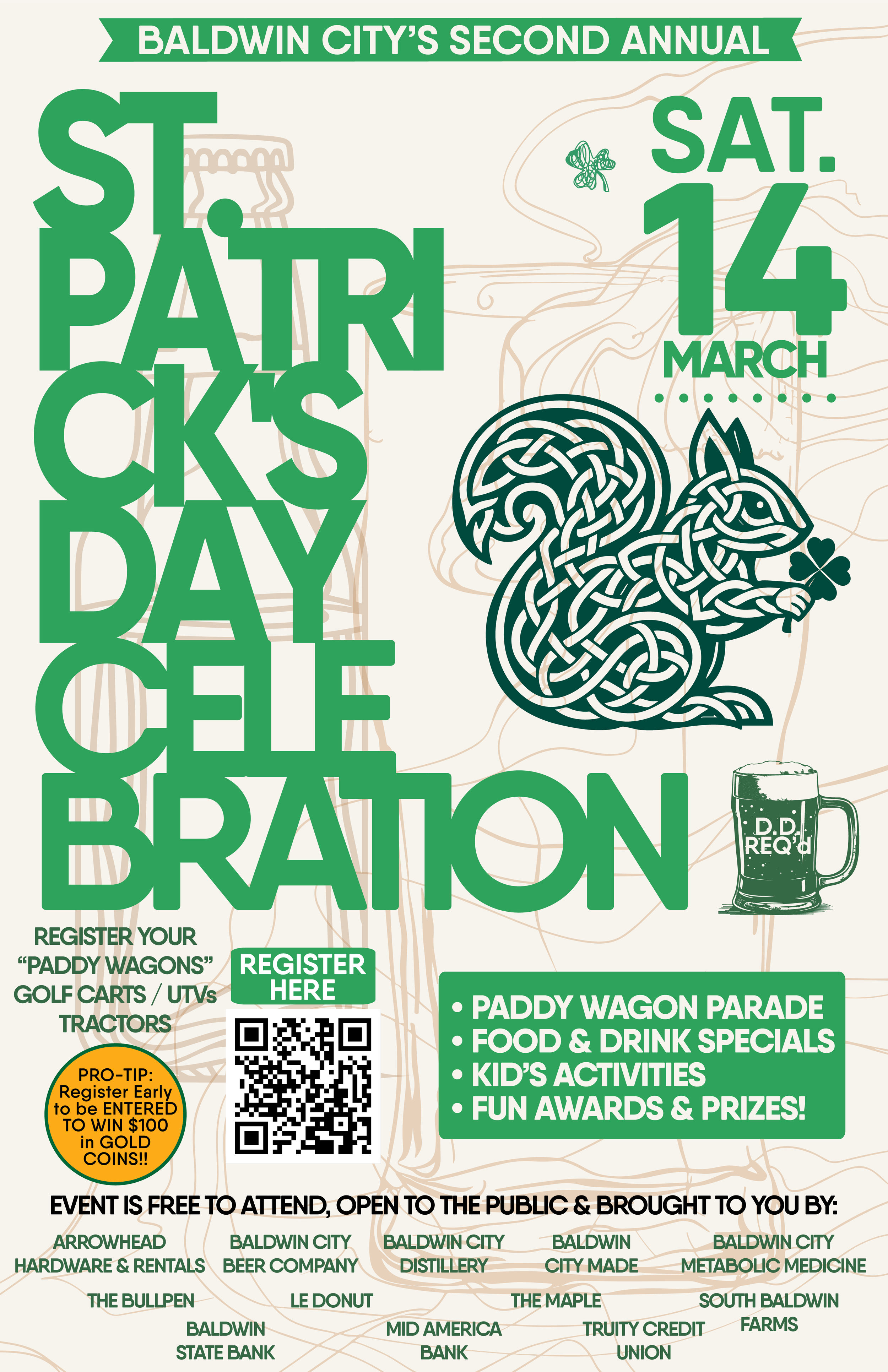 Baldwin City's 2nd Annual St. Patrick's Day Celebration