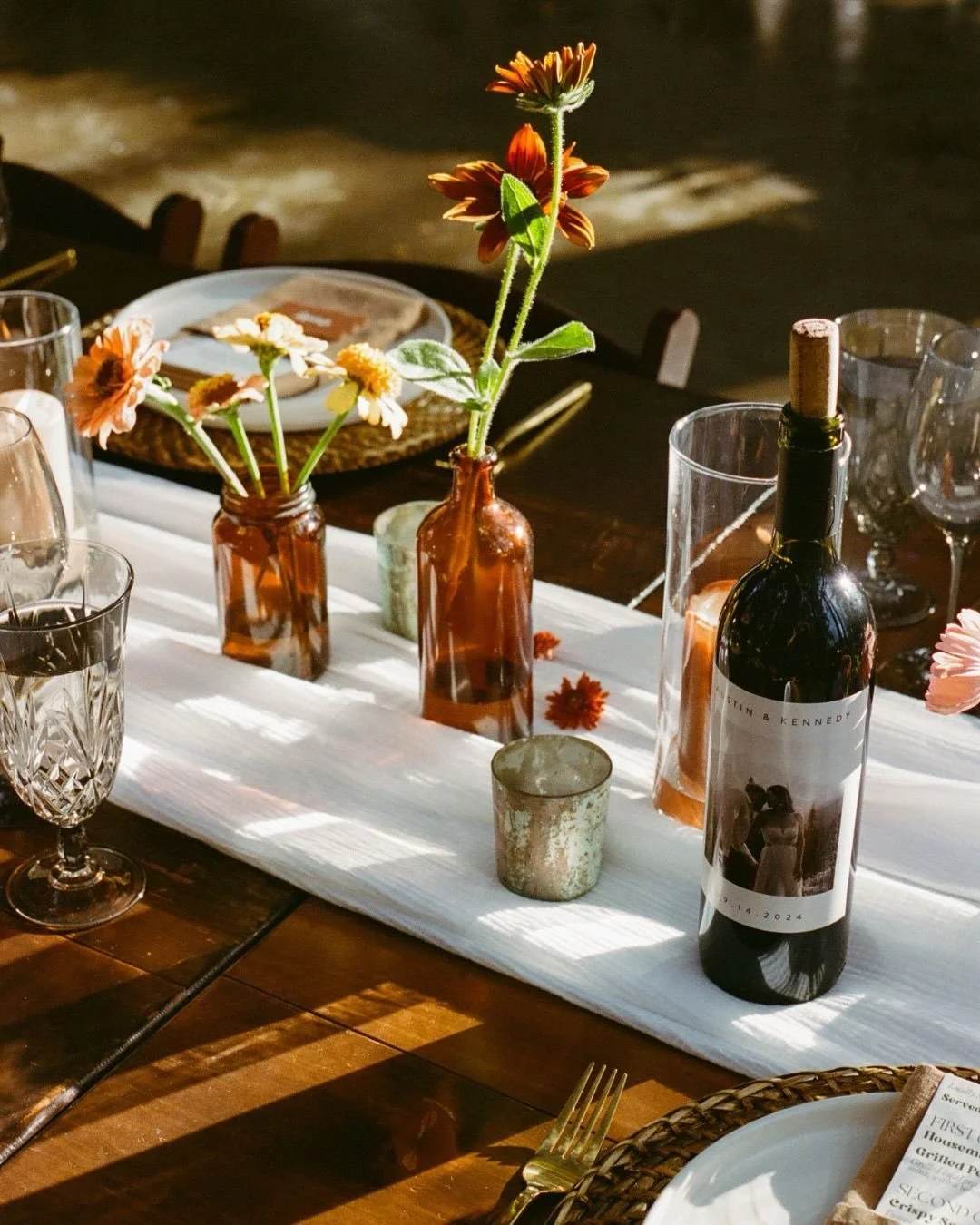 Every single frame in this carousel &mdash; from their engagement session to their wedding day &mdash; was captured on film. The soft grain, the way it holds light, the quiet depth in every image&hellip; it tells the story in a way that feels nostalg