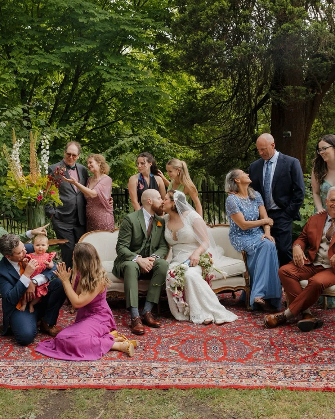 Family photos shouldn&rsquo;t feel like a family reunion roll call.

Yes, they matter. Yes, they&rsquo;re meaningful. But they also shouldn&rsquo;t take over your wedding day while your cocktail hour is happening without you. 

When extra requests st